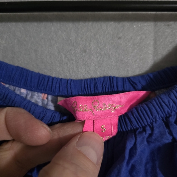 Lilly Pulitzer Borealis Blue Kalama Off The Shoulder Dress 010340 Size Small - Picture 2 of 10